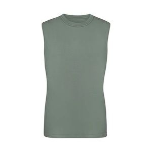 SKIMS Boyfriend Muscle Tank Patina Green Blue Size Small Oversized Soft Cotton